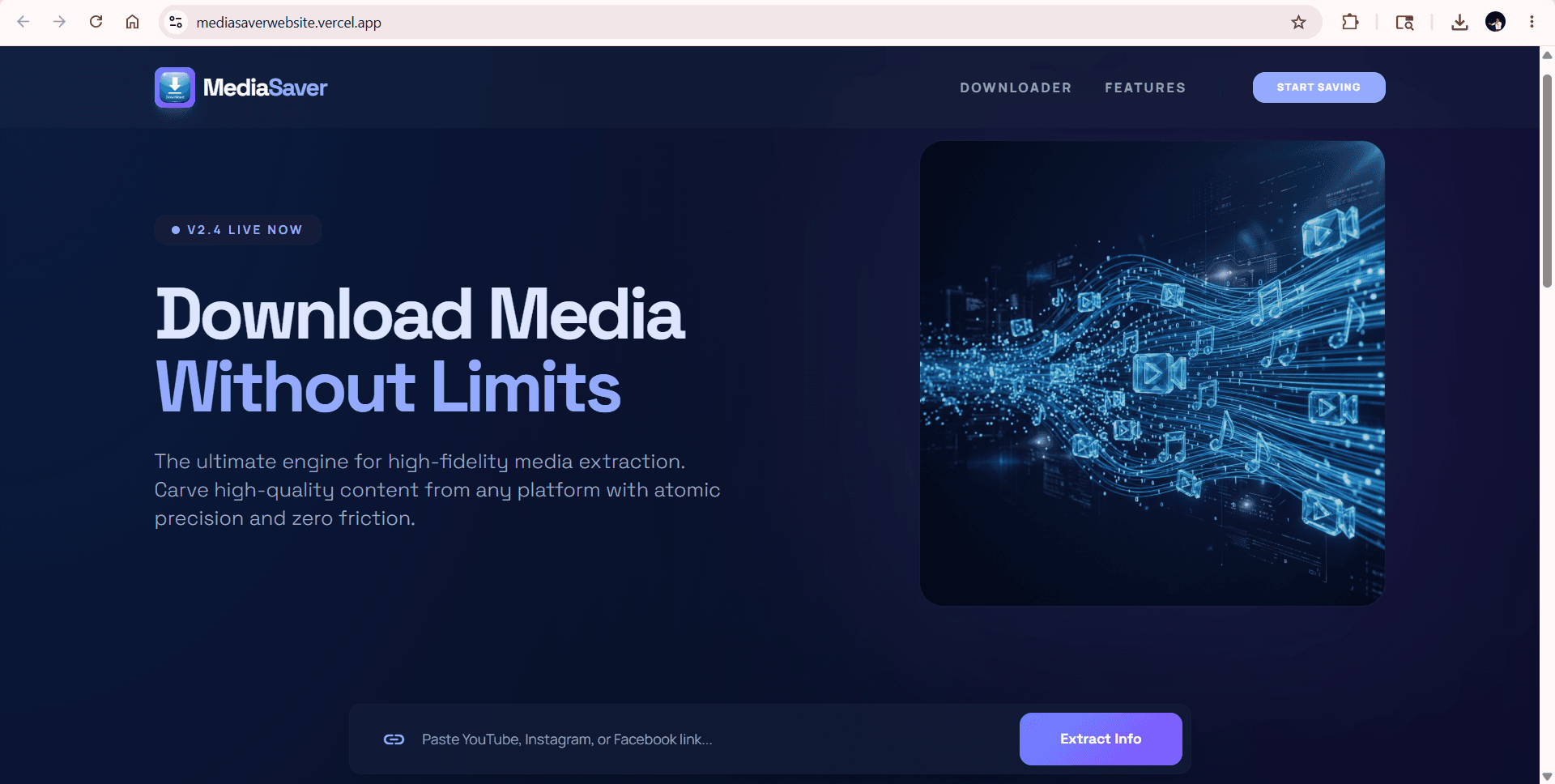 MediaSaver - Social Media Engine